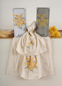 COMPLETE TOWEL BA099301MIMOSA 1+1 Tellini S.r.l. Wholesale Clothing